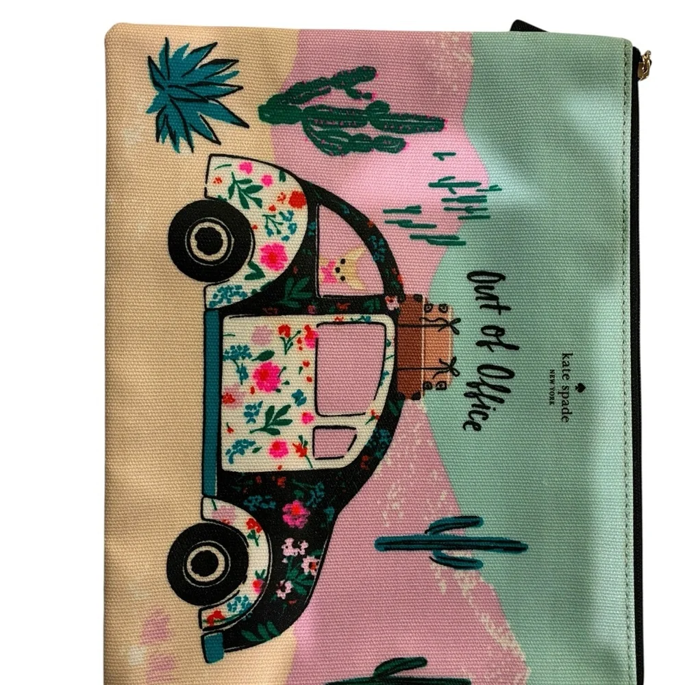 Kate Spade New York "New Horizons" Out of Office Gia Pouch Clutch. - Picture 4 of 6